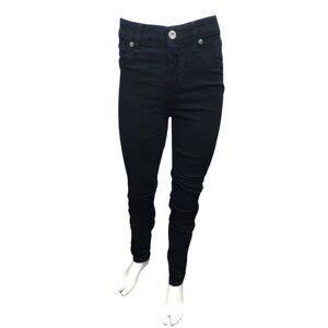 Black High Rise Velour Pants